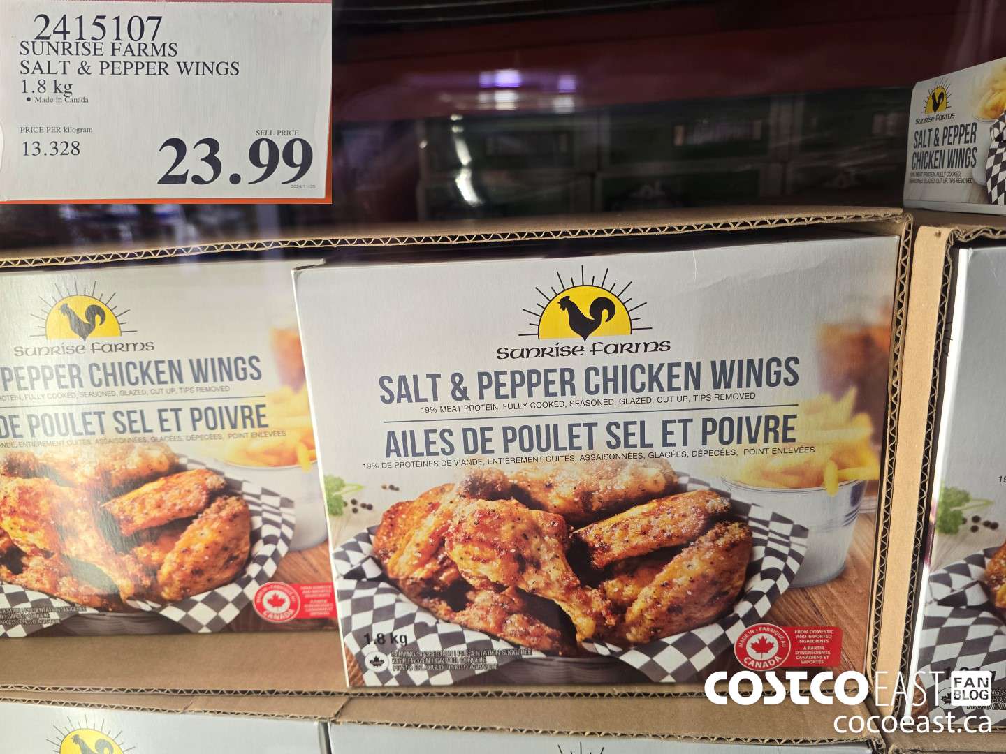 2415107 SUNRISE FARMS SALT & PEPPER WINGS 1.8KG $23.99
