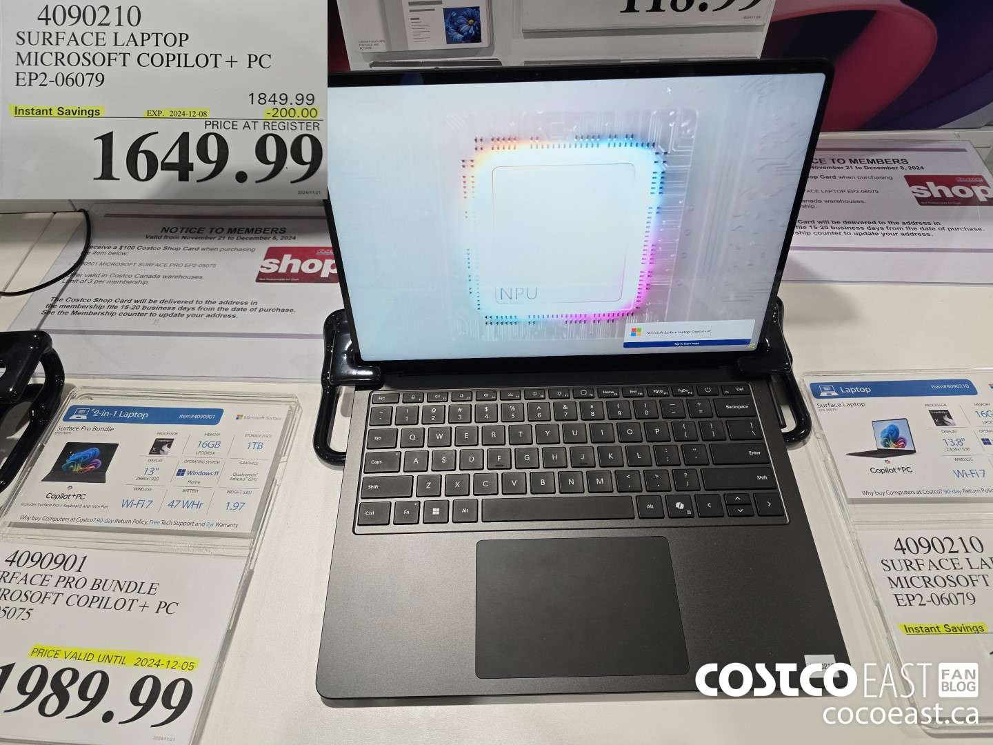 4090210 SURFACE LAPTOP MICROSOFT COPILOT + PC EP2-06079 ($200.00 INSTANT SAVINGS EXPIRES ON 2024-12-08) $1649.99