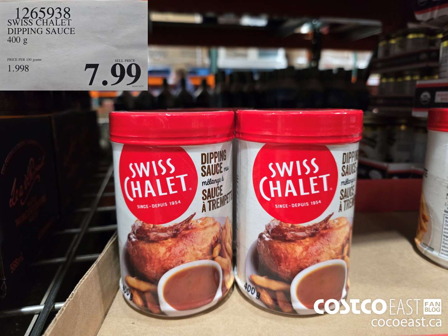 1265938 SWISS CHALET DIPPING SAUCE 400 G $7.99