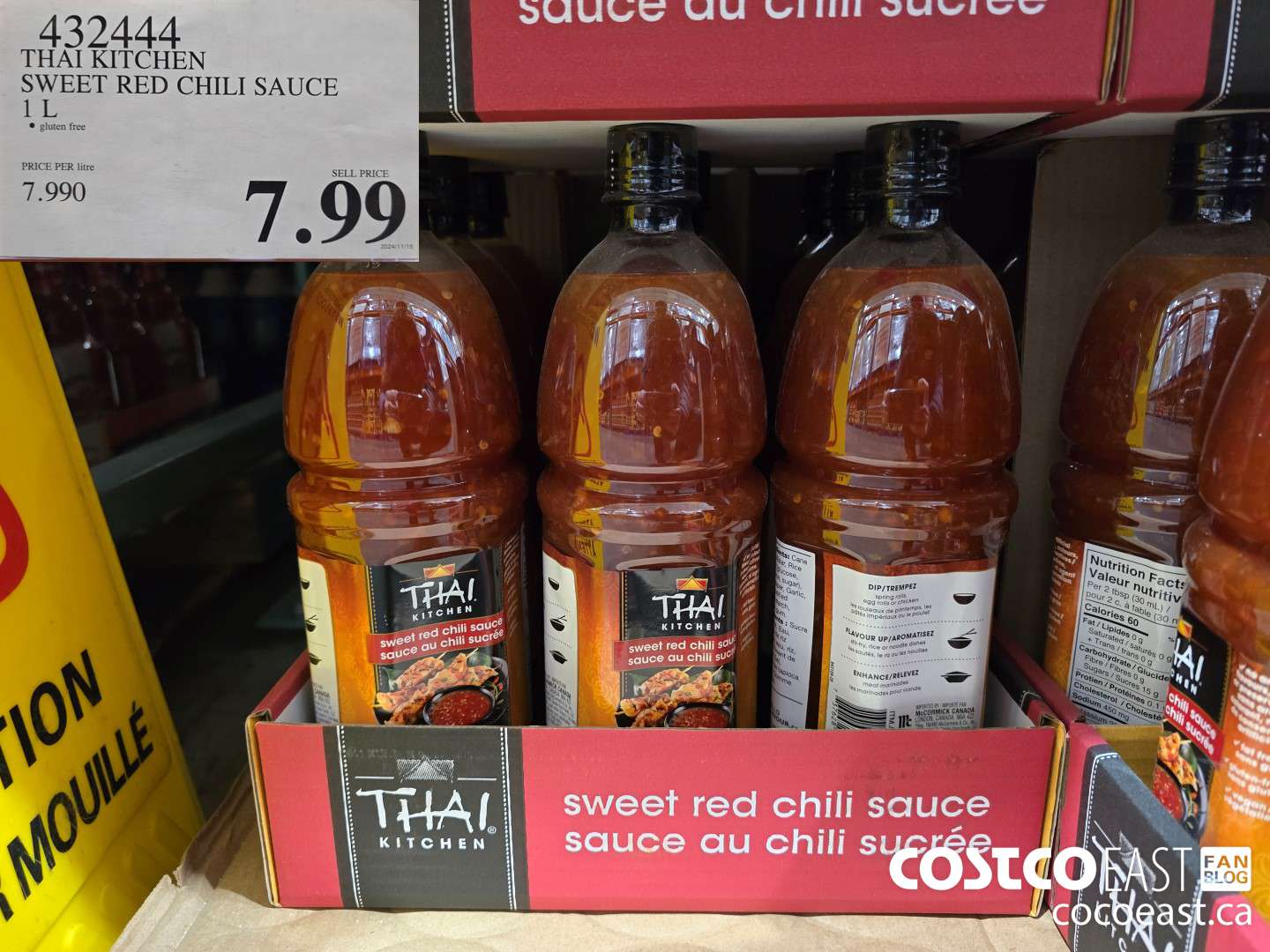 432444 THAI KITCHEN SWEET RED CHILI SAUCE 1 L $7.99