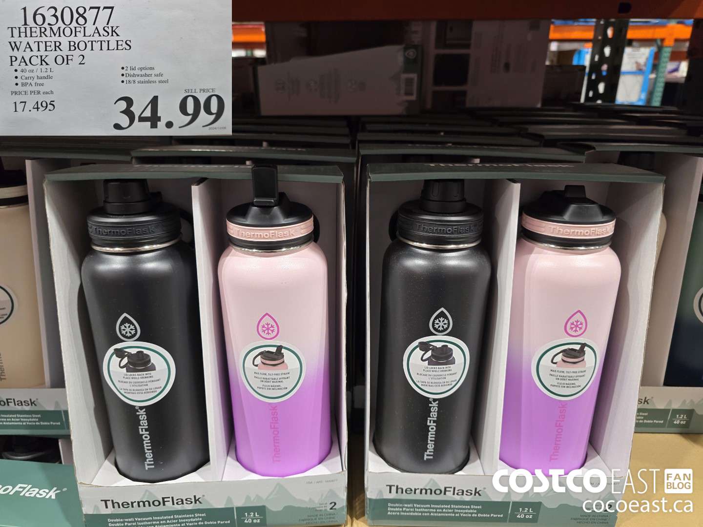 1630877 THERMOFLASK WATER BOTTLES PACK OF 2 $34.99