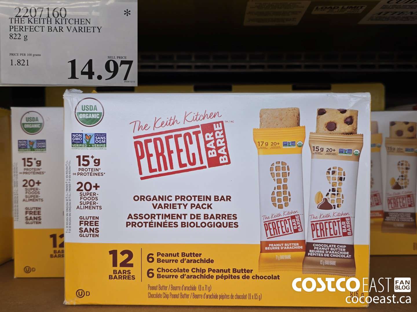 2207160 THE KEITH KITCHEN PERFECT BAR VARIETY 822 g $14.97