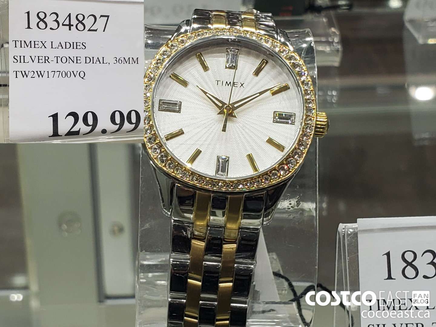 1834827 TIMEX LADIES SILVER-TONE DIAL, 36MM TW2W17700VQ  $129.99