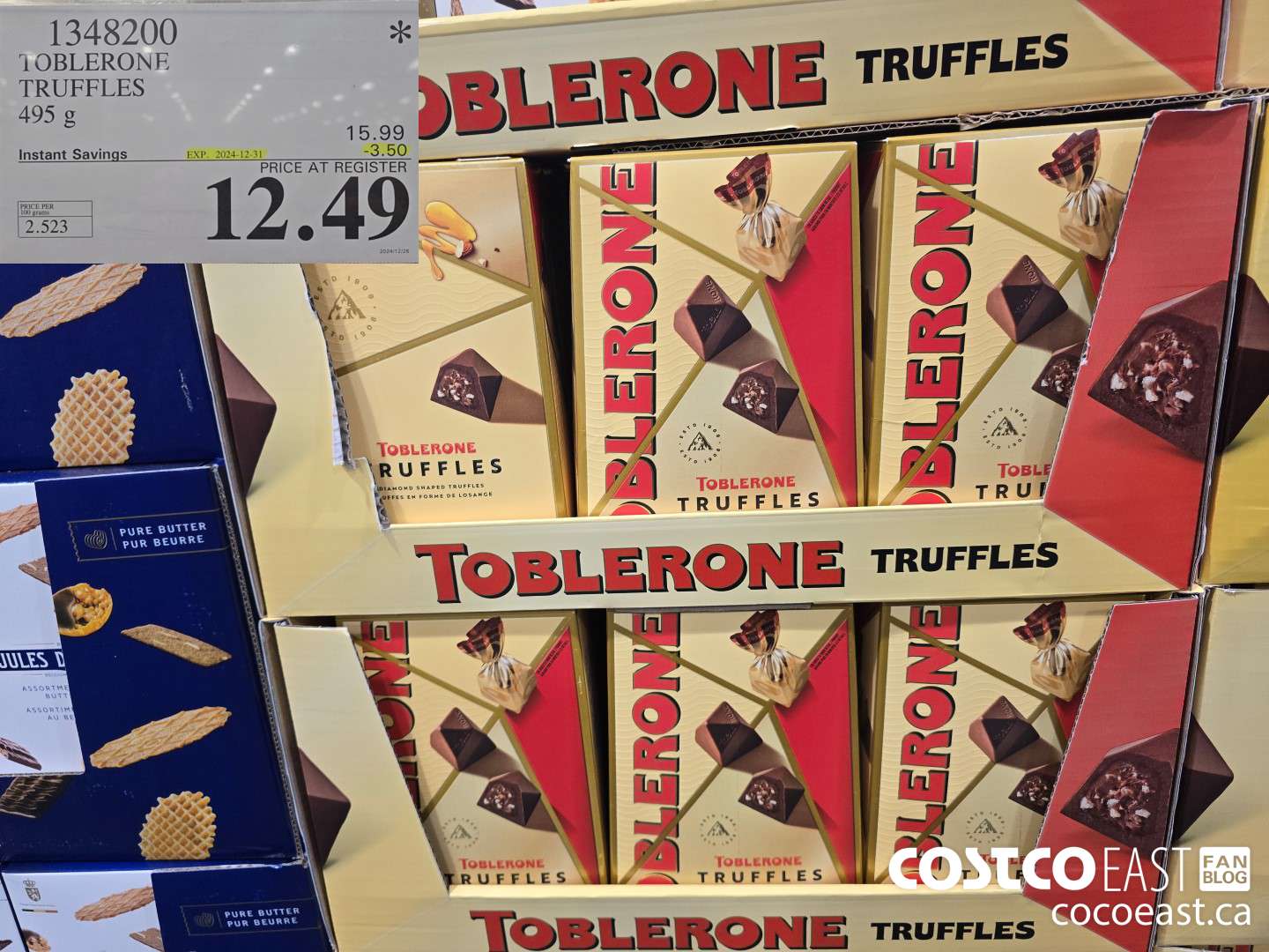 1348200 TOBLERONE TRUFFLES 495 G ($3.50 INSTANT SAVINGS EXPIRES ON 2024-12-31) $12.49