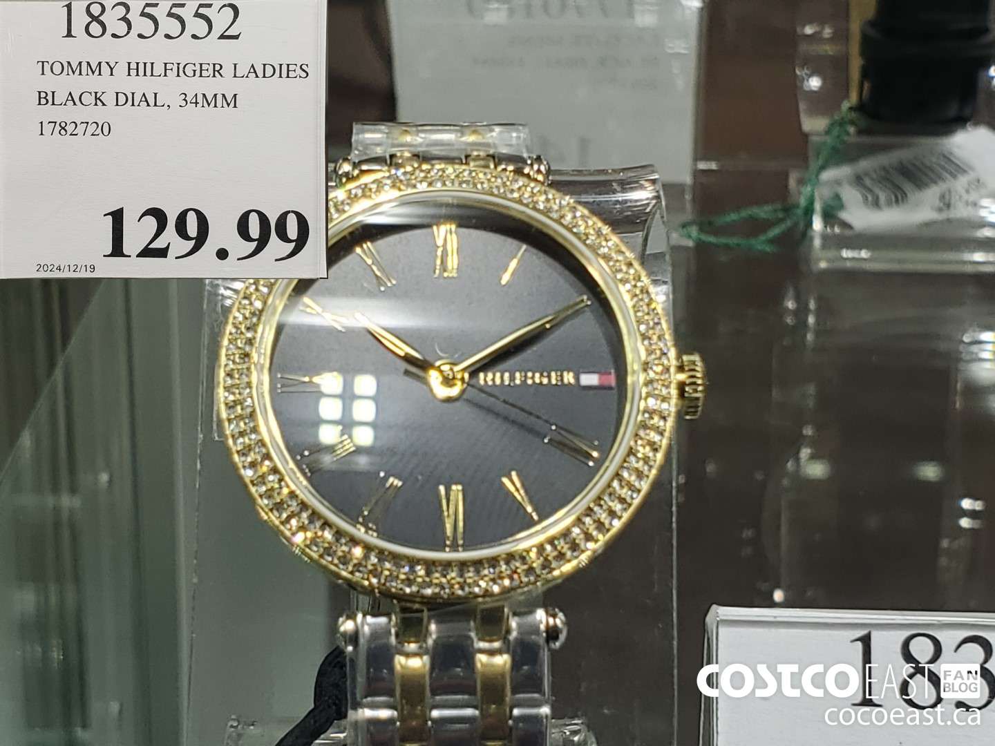 1835552 TOMMY HILFIGER LADIES BLACK DIAL, 34MM 1782720 $129.99