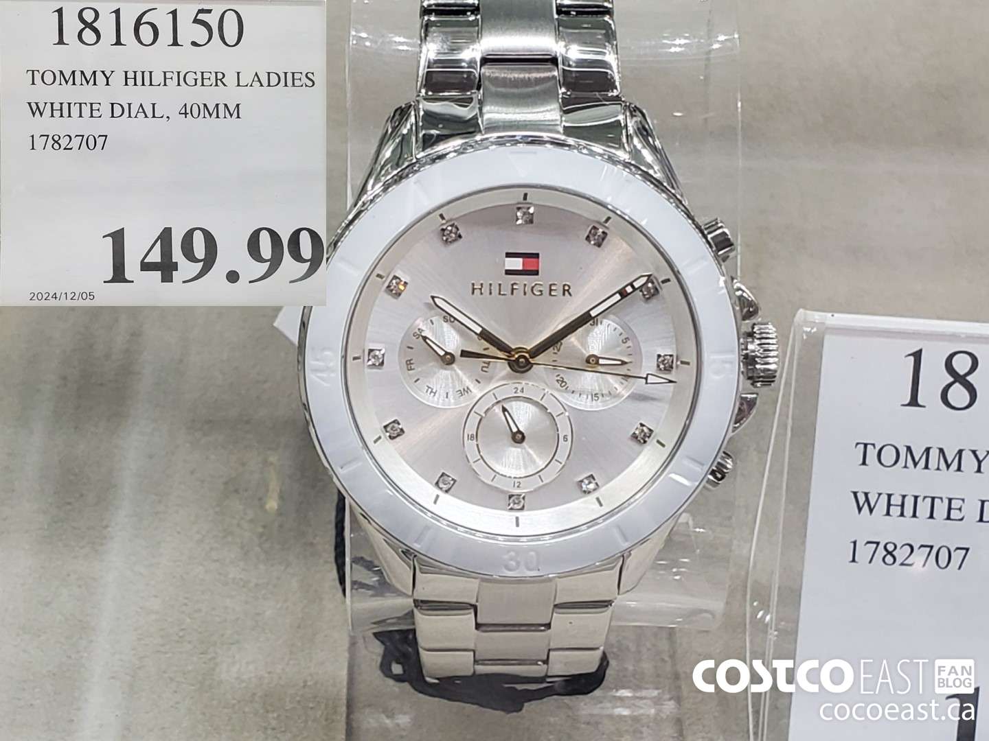 1816150 TOMMY HILFIGER LADIES WHITE DIAL, 40MM  $149.99