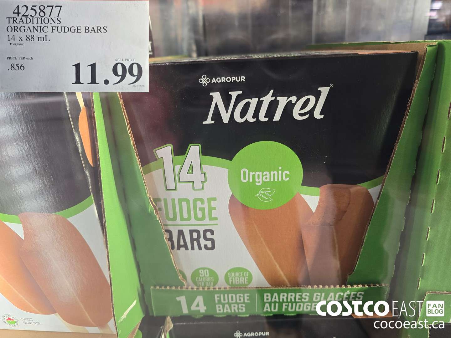 425877 TRADITIONS ORGANIC FUDGE BARS 14 x 88 ML $11.99