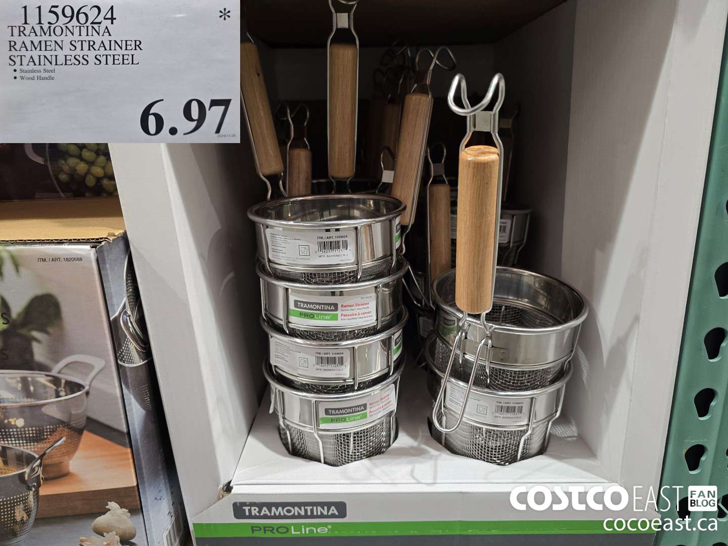 1159624 TRAMONTINA RAMEN STRAINER STAINLESS STEEL $6.97