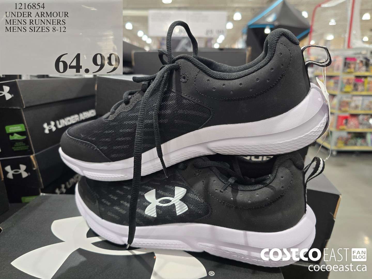 1216854 UNDER ARMOUR MENS RUNNERS MENS SIZES 8-12 $64.99