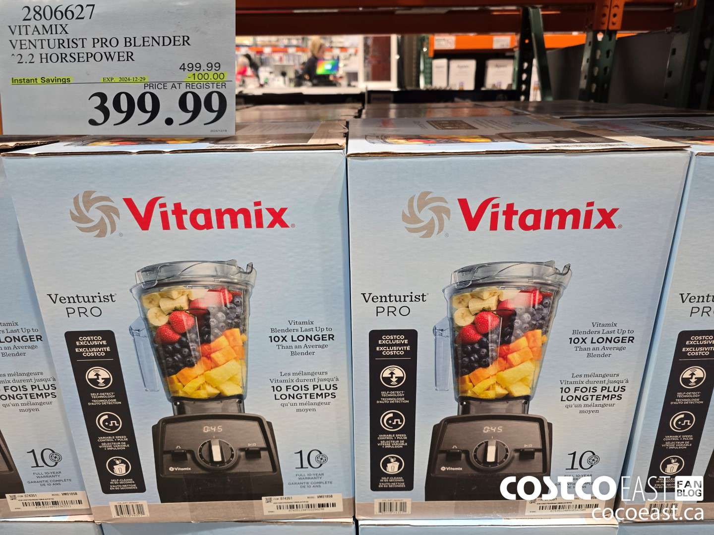 2806627 VITAMIX VENTURIST PRO BLENDER 2.2 HORSEPOWER ($100.00 INSTANT SAVINGS EXPIRES ON 2024-12-29) $399.99