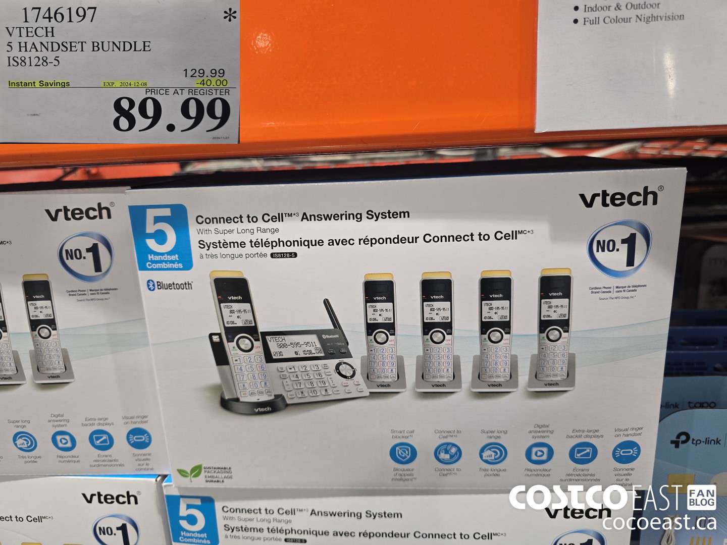 1746197 VTECH 5 HANDSET BUNDLE IS8128-5 ($40.00 INSTANT SAVINGS EXPIRES ON 2024-12-08) $89.99