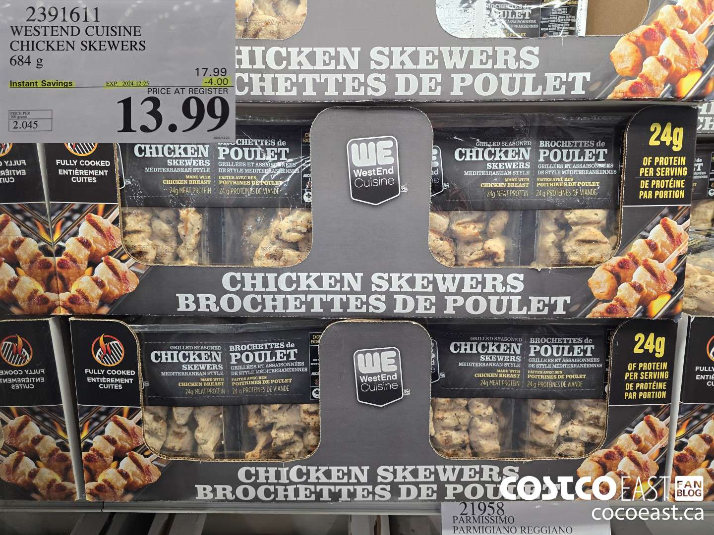 2391611 WESTERN CUISINE CHICKEN SKEWERS 684 G ($4.00 INSTANT SAVINGS EXPIRES ON 2024-12-25) $13.99