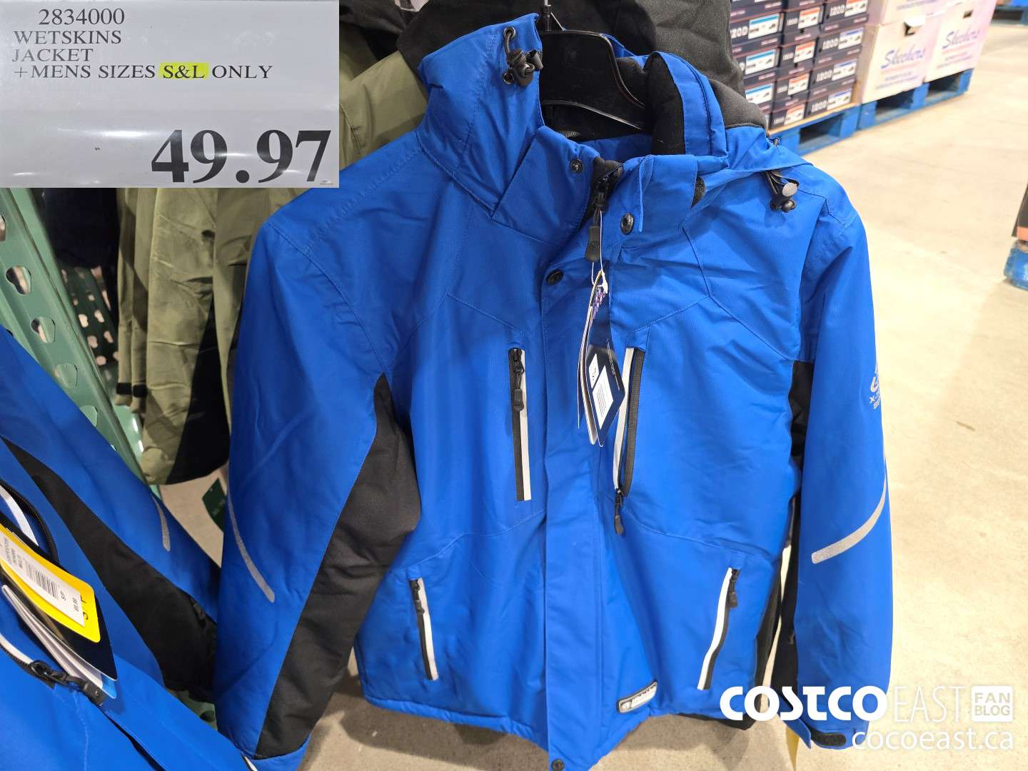 2834000 WETSKINS JACKET + MENS SIZES S&L ONLY $49.97