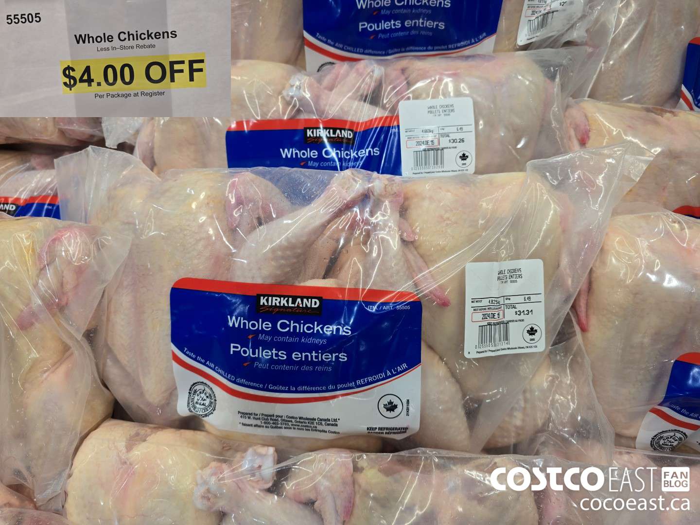 55505 Whole Chickens ($4.00 INSTANT SAVINGS)