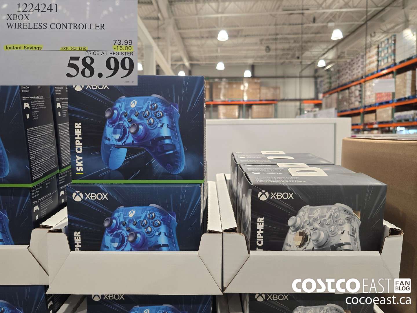 1224241 XBOX WIRELESS CONTROLLER ($15.00 INSTANT SAVINGS EXPIRES ON 2024-12-02) $58.99