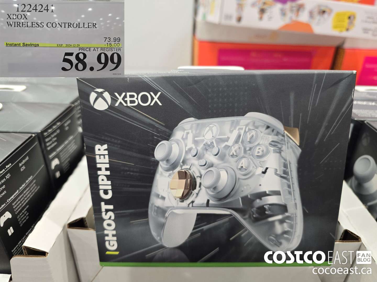 1224241 XBOX WIRELESS CONTROLLER ($15.00 INSTANT SAVINGS EXPIRES ON 2024-12-29) $58.99