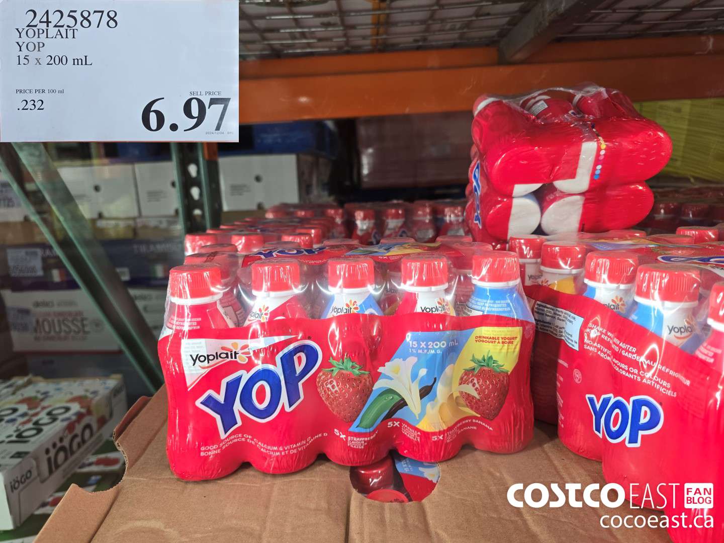 2425878 YOPLAIT YOP 15 x 200 ml $6.97