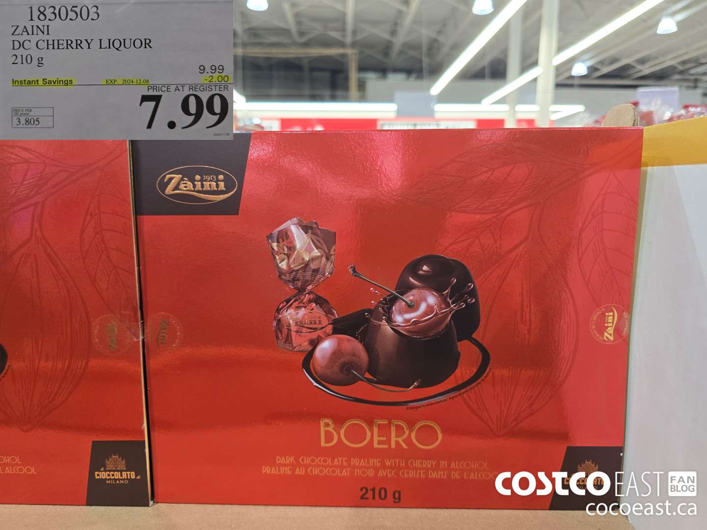 1830505 ZAINI DC CHERRY LIQUOR 210 g ($2.00 INSTANT SAVINGS EXPIRES ON 2024-12-08) $7.99