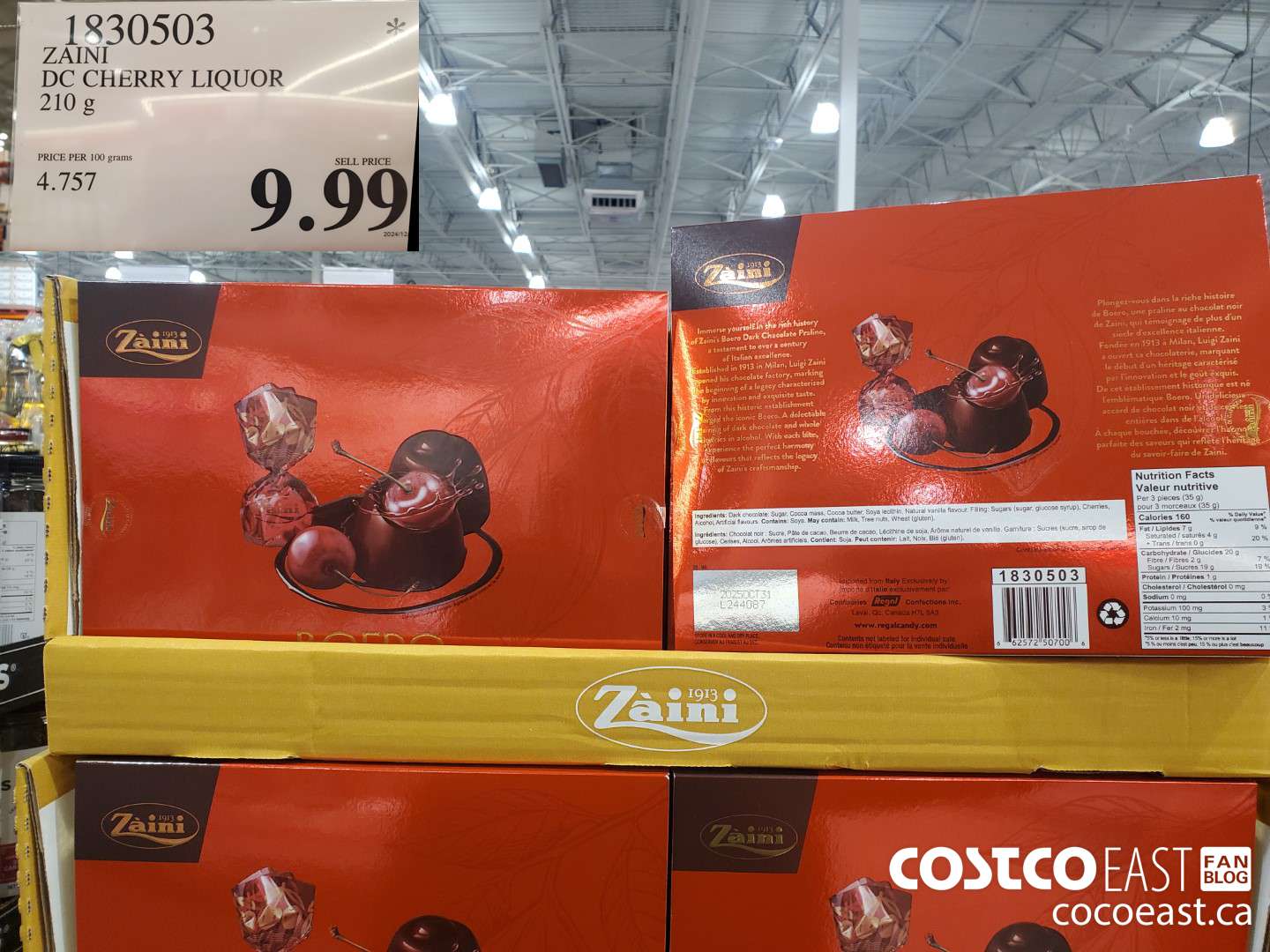 1830503 ZAINI DC CHERRY LIQUOR 210 g $9.99