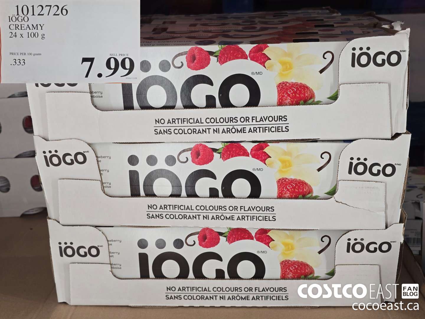 1012726 lOGO CREAMY 24 x 100 g $7.99