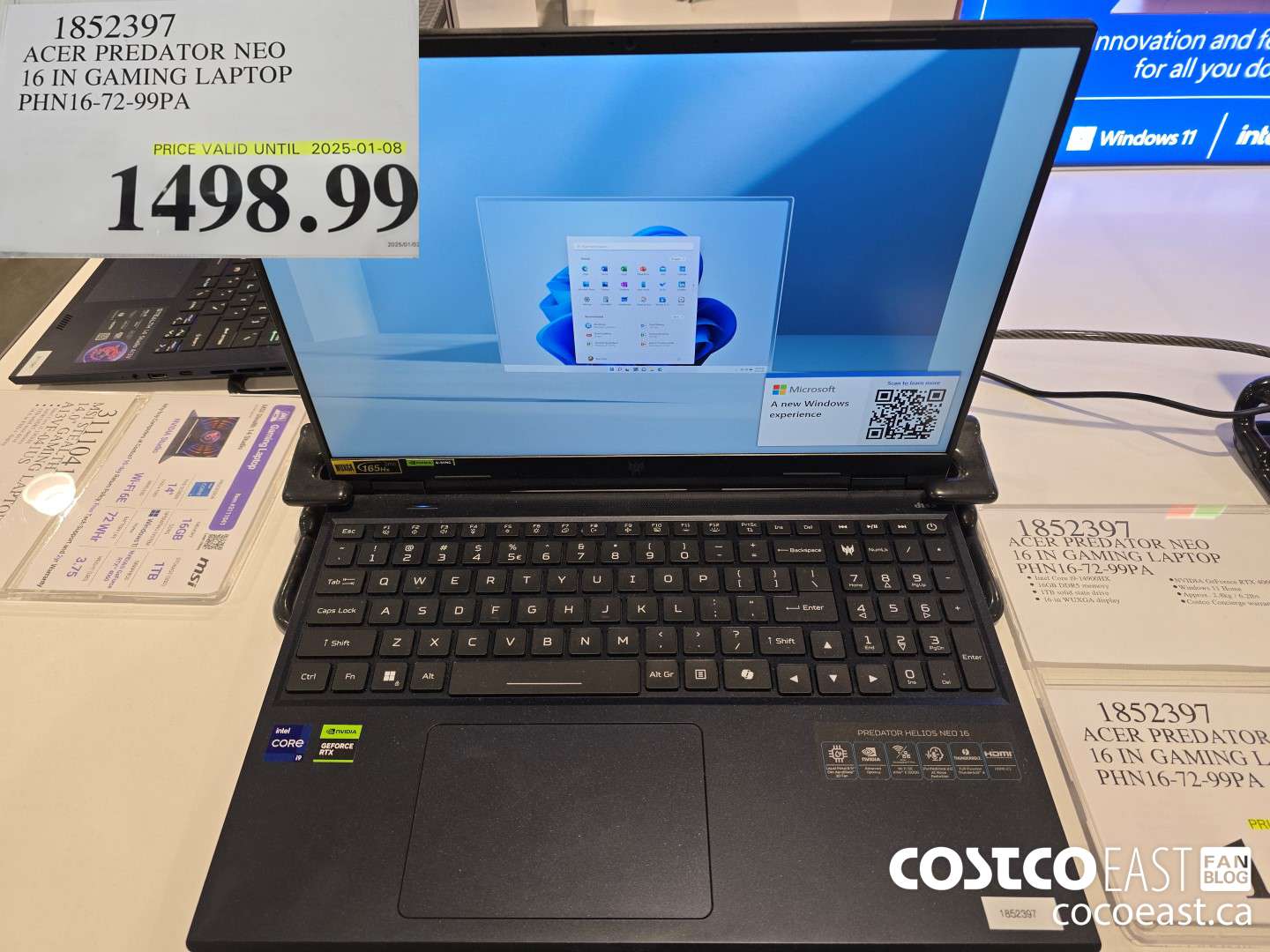 1852397 ACER PREDATOR NEO 16 IN GAMING LAPTOP PHN16-72-99PA $1498.99