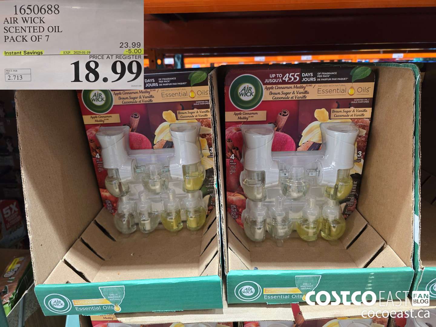 1650688 AIR WICK SCENTED OIL PACK OF 7 ($5.00 INSTANT SAVINGS EXPIRES ON 2025-01-19) $18.99