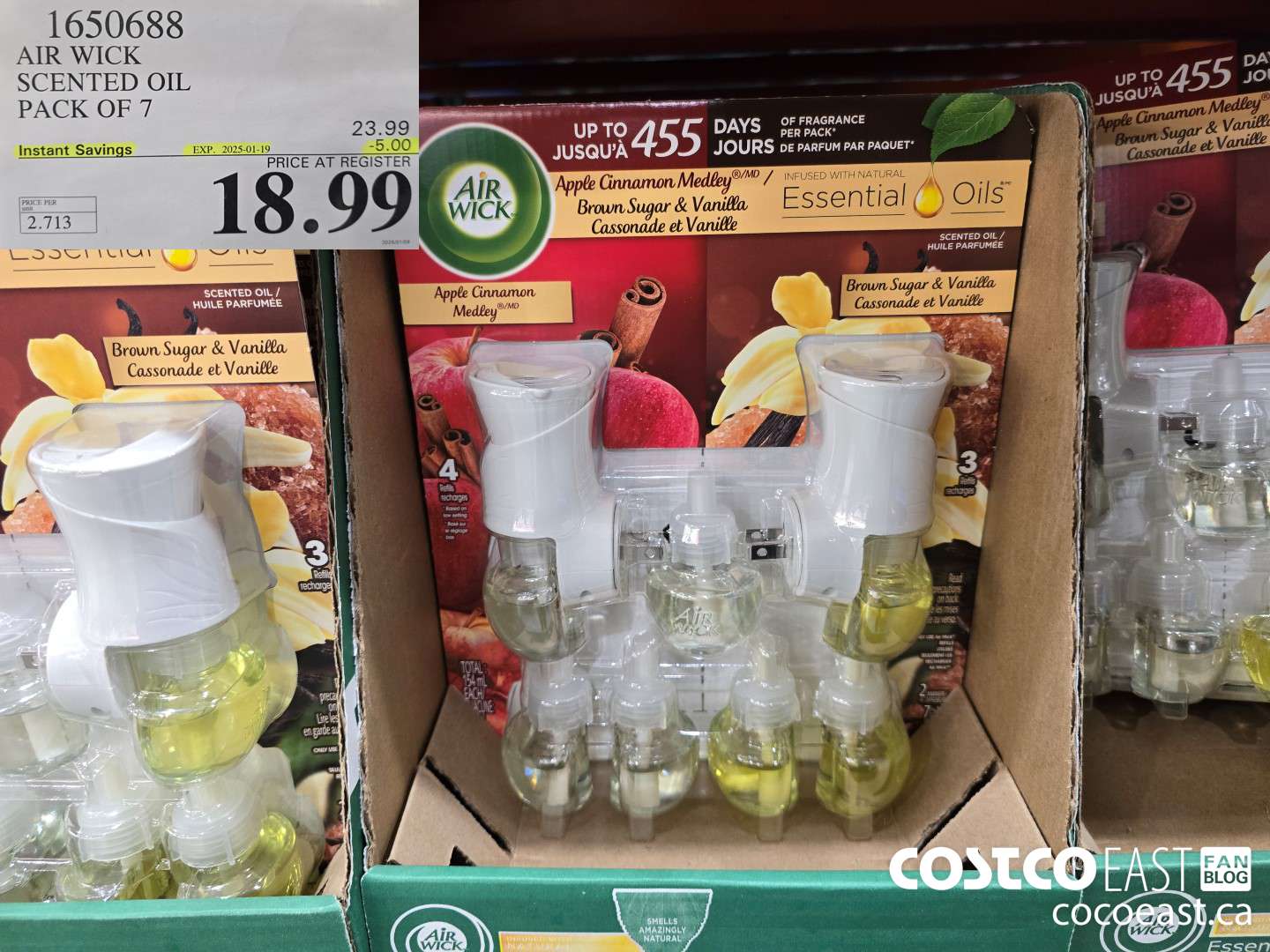 1650688 AIR WICK SCENTED OIL PACK OF 7 ($5.00 INSTANT SAVINGS EXPIRES ON 2025-01-19) $18.99