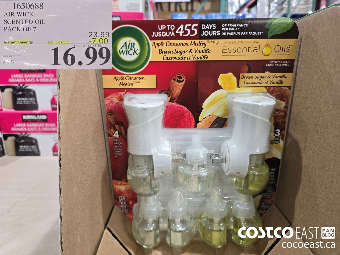 1650688 AIR WICK SCENTED OIL PACK OF 7 ($7.00 INSTANT SAVINGS EXPIRES ON 2025-02-02) $16.99