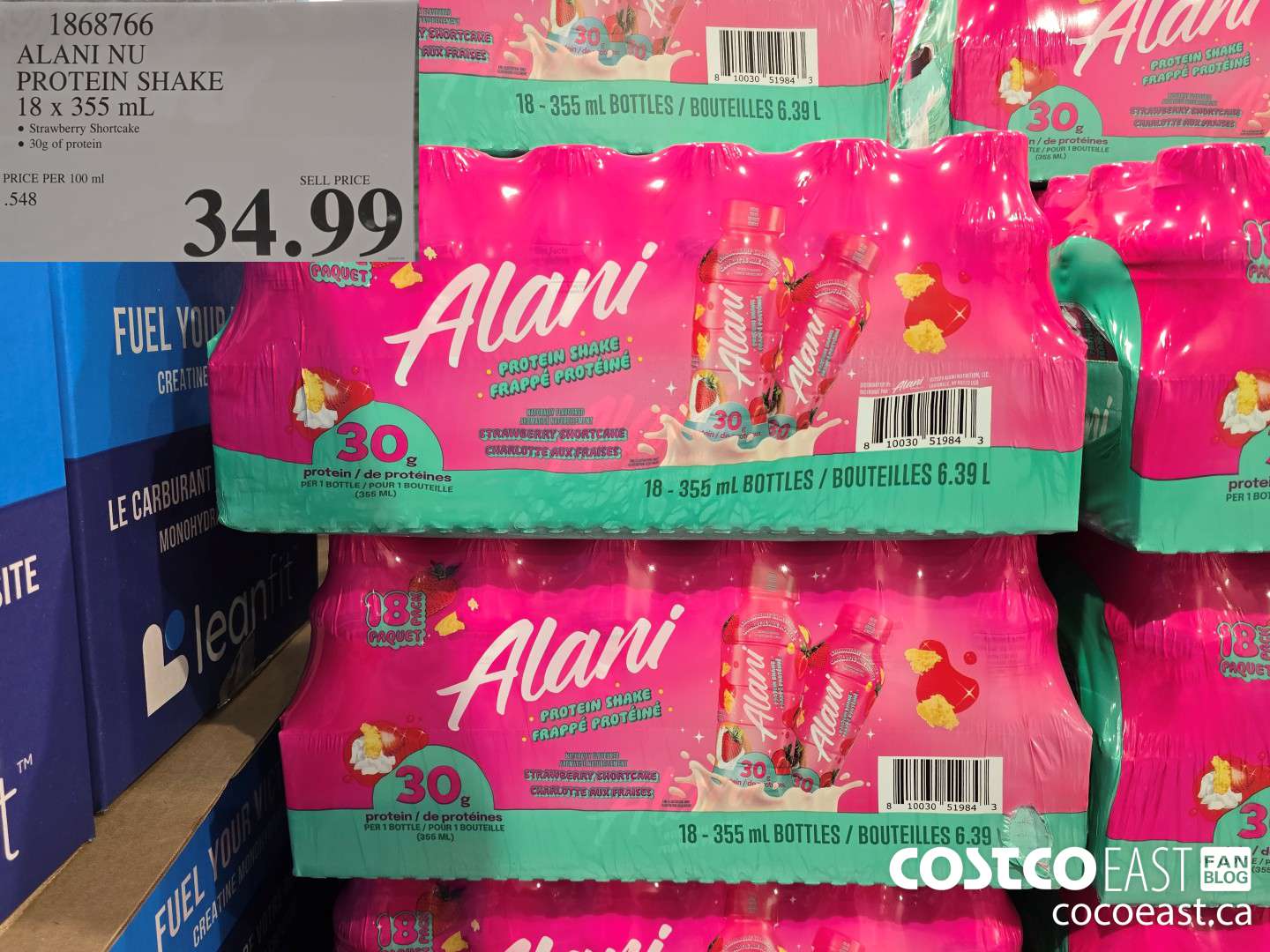 1868766 ALANI NU PROTEIN SHAKE 18 X 355 ML $34.99