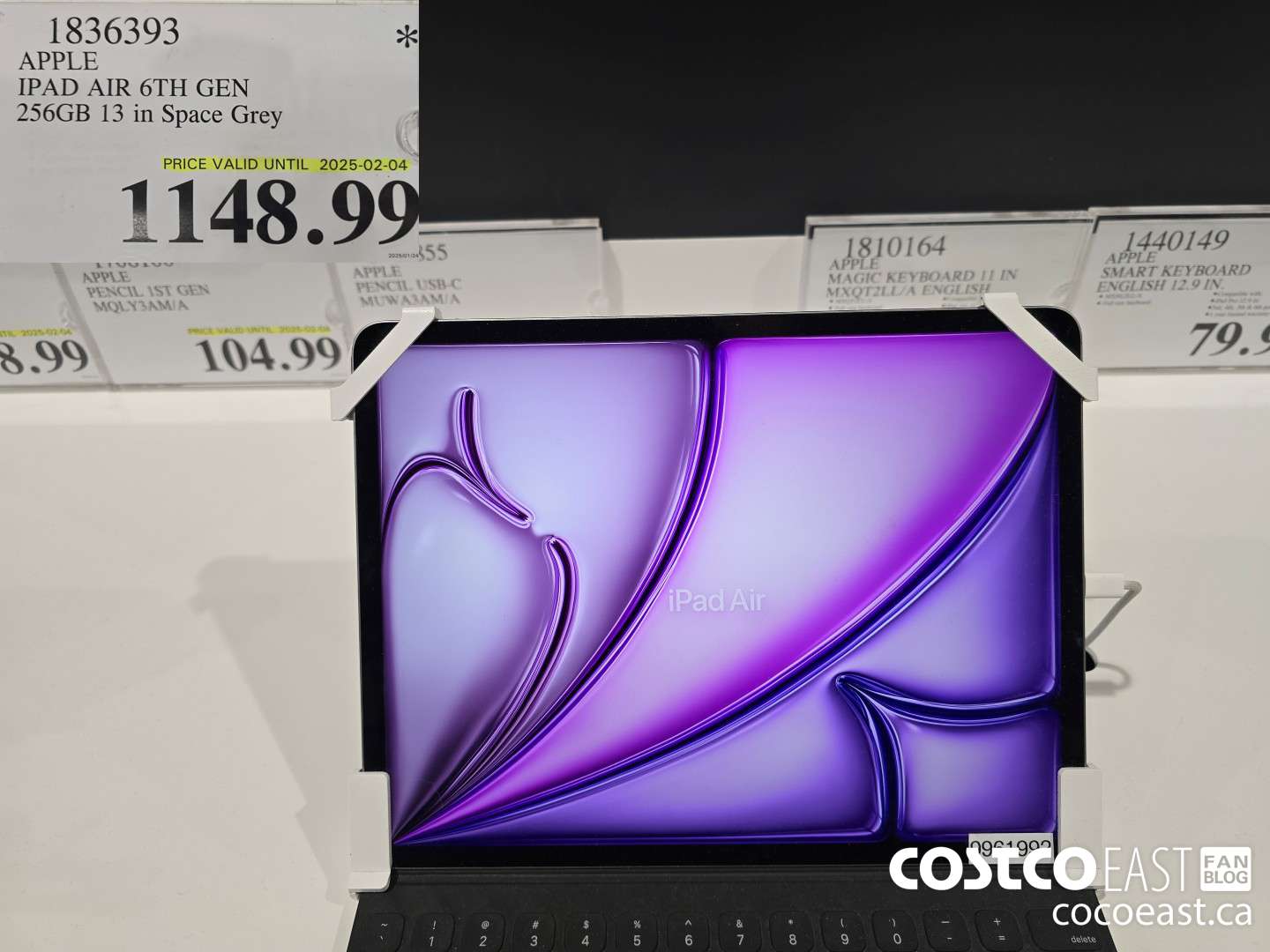 1836393 APPLE IPAD AIR 6TH GEN 256GB 13 in Space Grey $1148.99