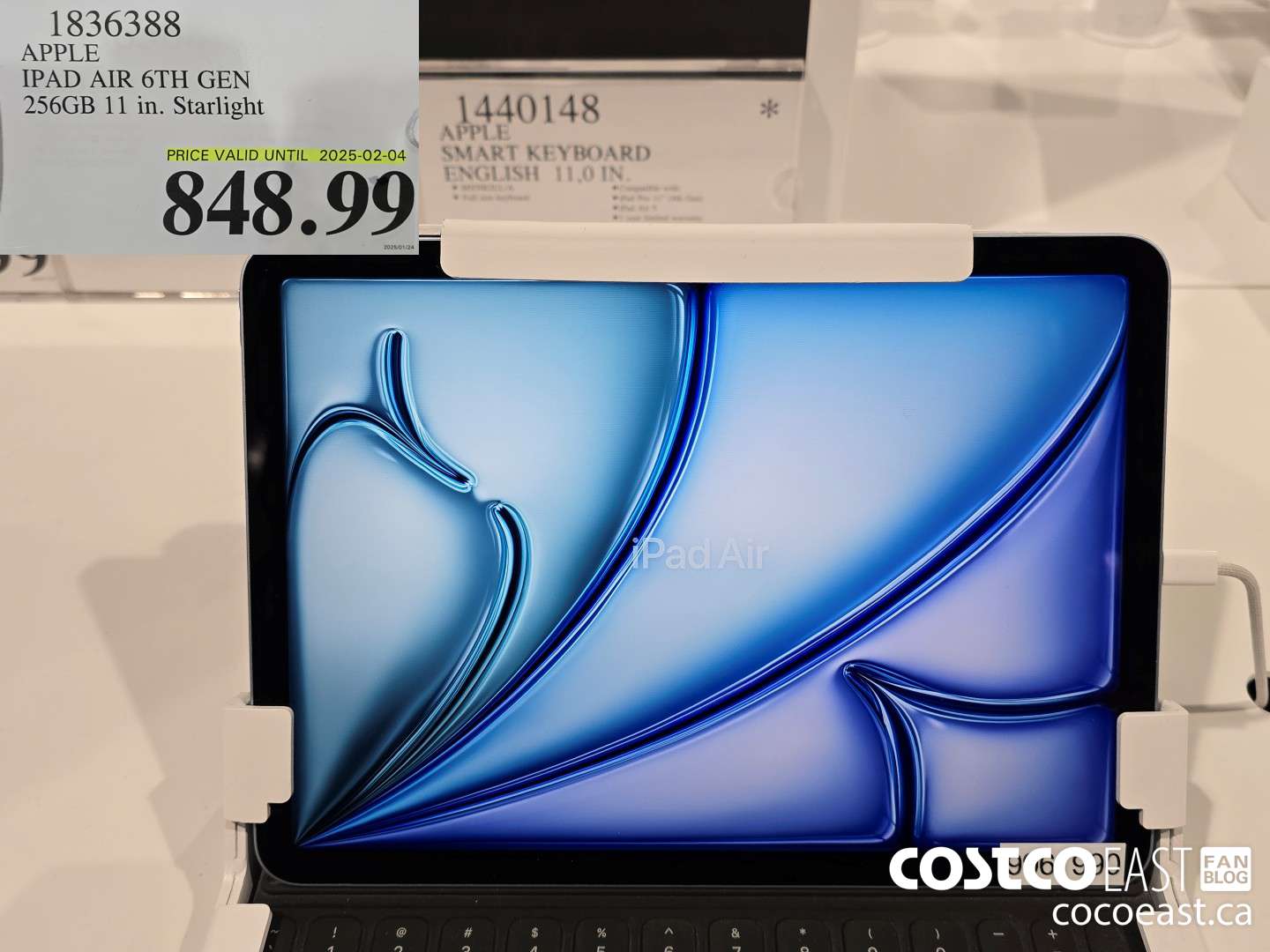 1836388 APPLE IPAD AIR 6TH GEN 256G 11 IN. STARLIGHT $848.99