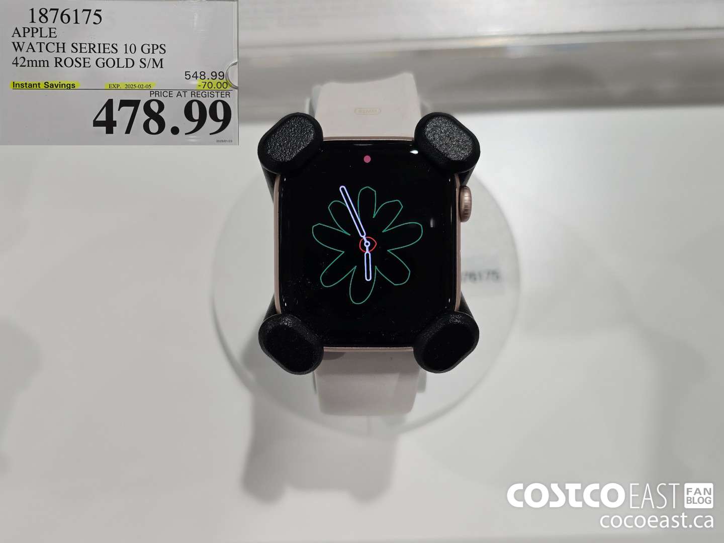 1876175 APPLE WATCH SERIES 10 GPS 42mm ROSE GOLD S/M ($70.00 INSTANT SAVINGS EXPIRES ON 2025-02-05) $478.99