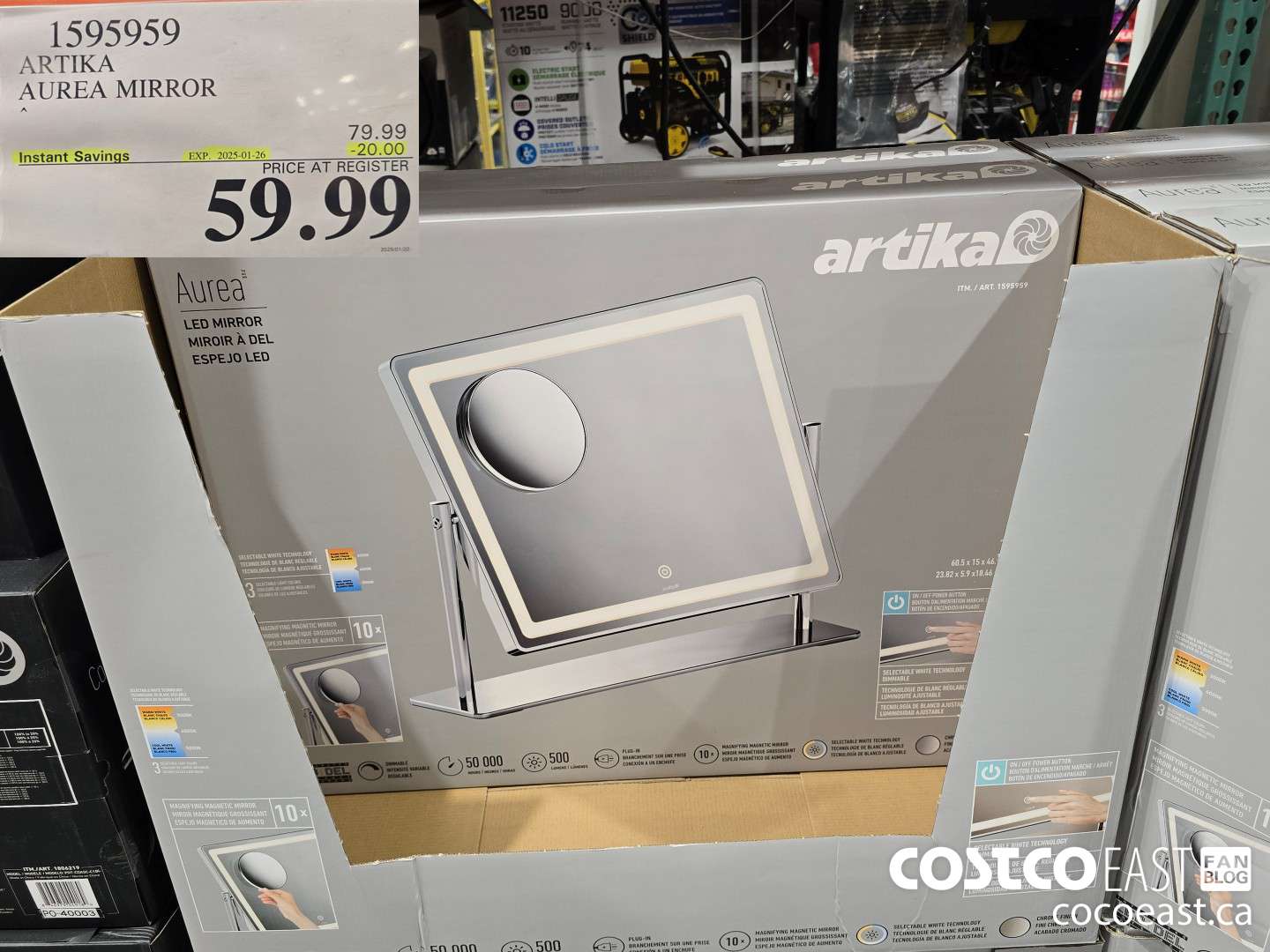 1595959 ARTIKA AUREA MIRROR ($20.00 INSTANT SAVINGS EXPIRES ON 2025-01-26) $59.99