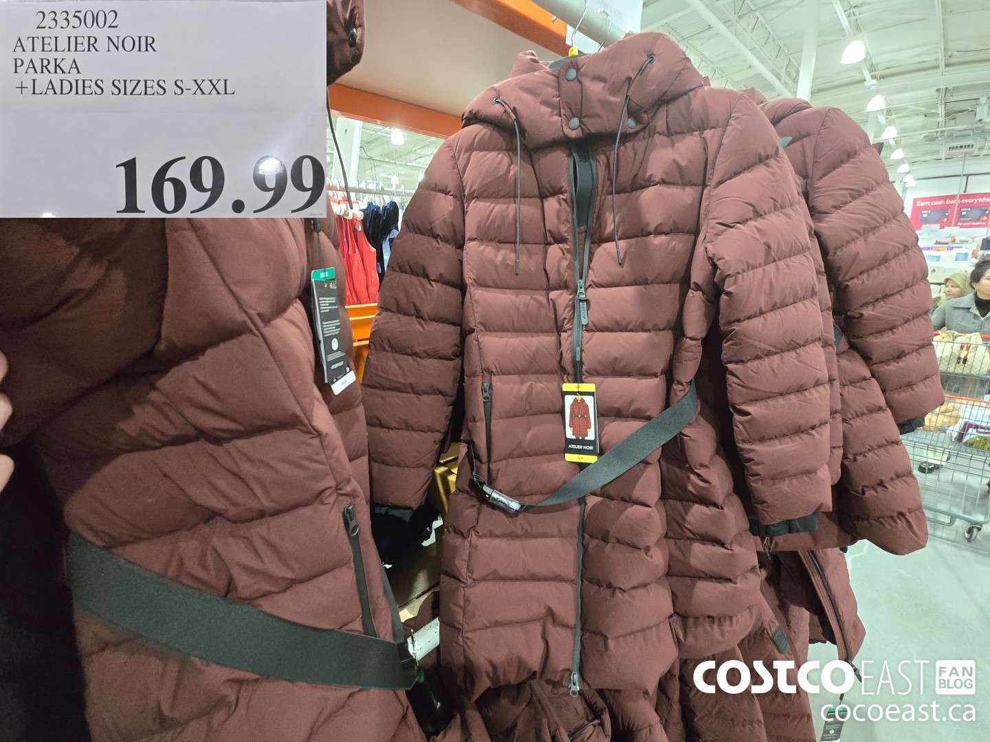 2335002 ATELIER NOIR PARKA + LADIES SIZES S-XXL $169.99