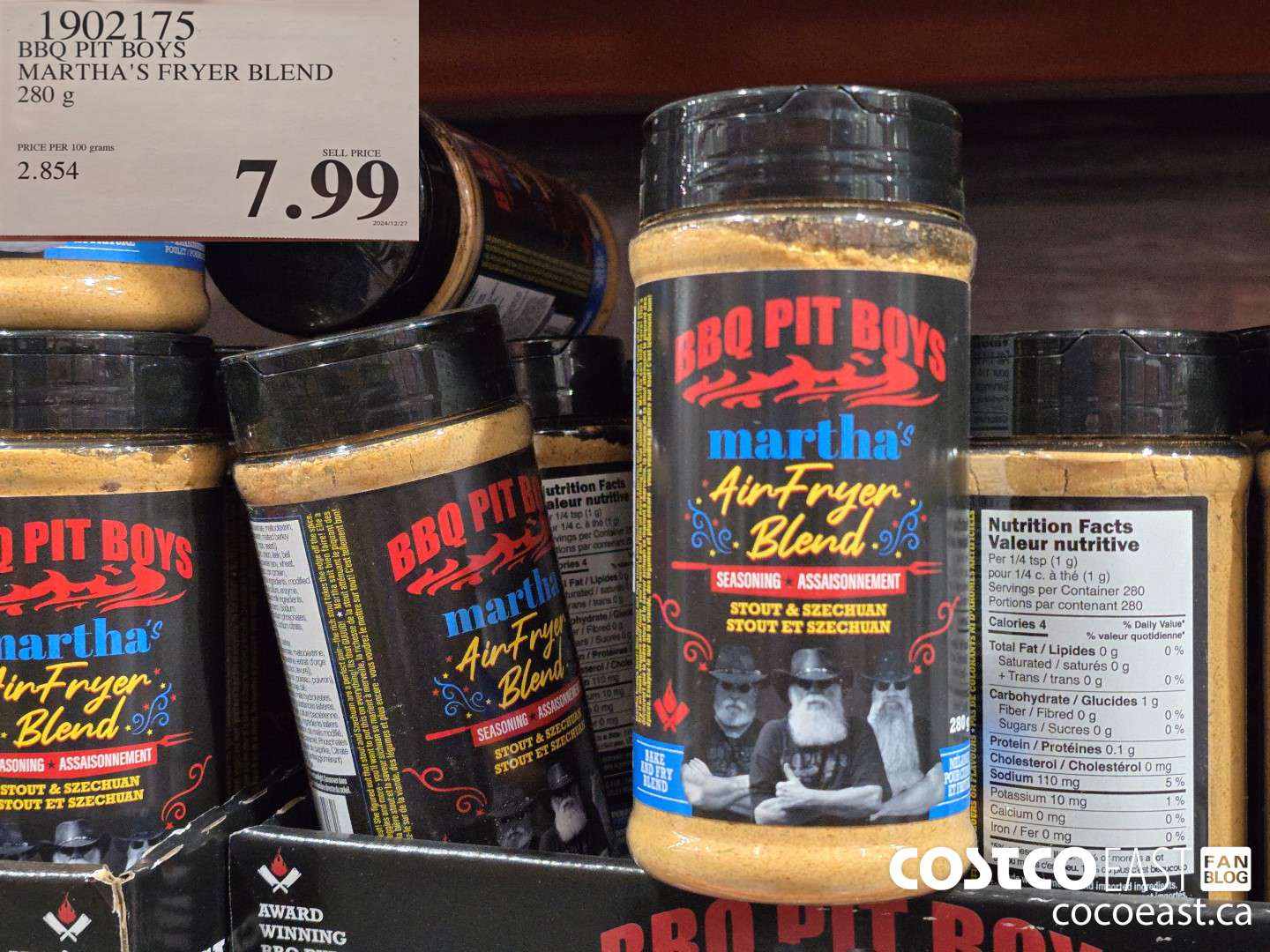 1902175 BBQ PIT BOYS MARTHA‘S FRYER BLEND 280 g $7.99