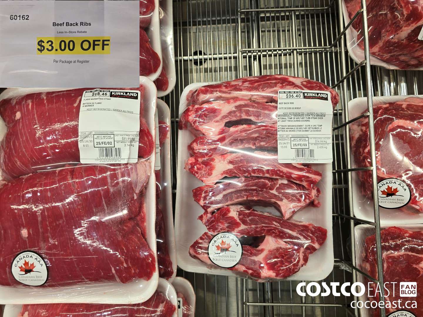 60162 BEEF BACK RIBS ($3.00 INSTANT SAVINGS)