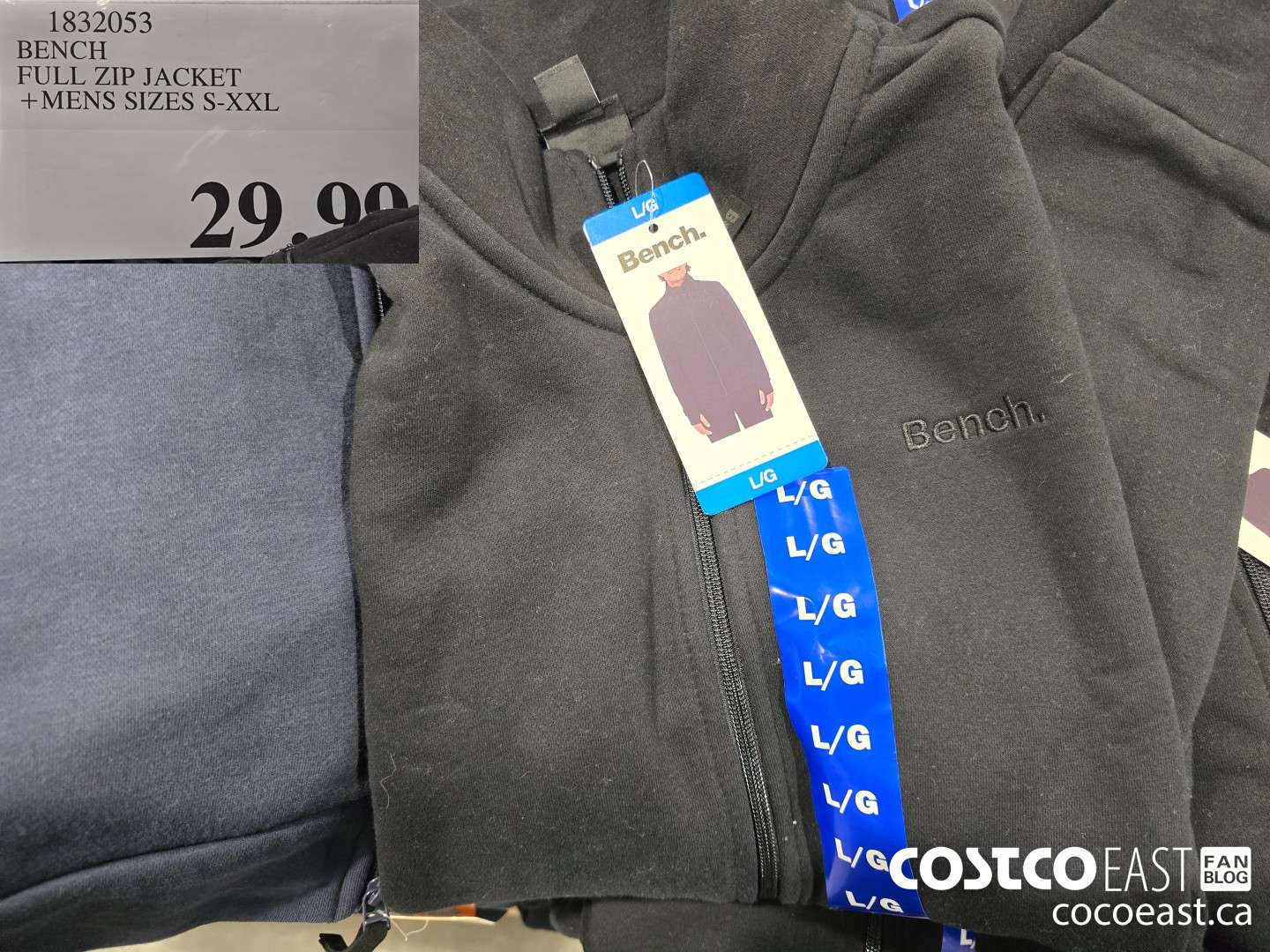 1832053 BENCH FULL ZIP JACKET +MENS SIZES S-XXL $29.99