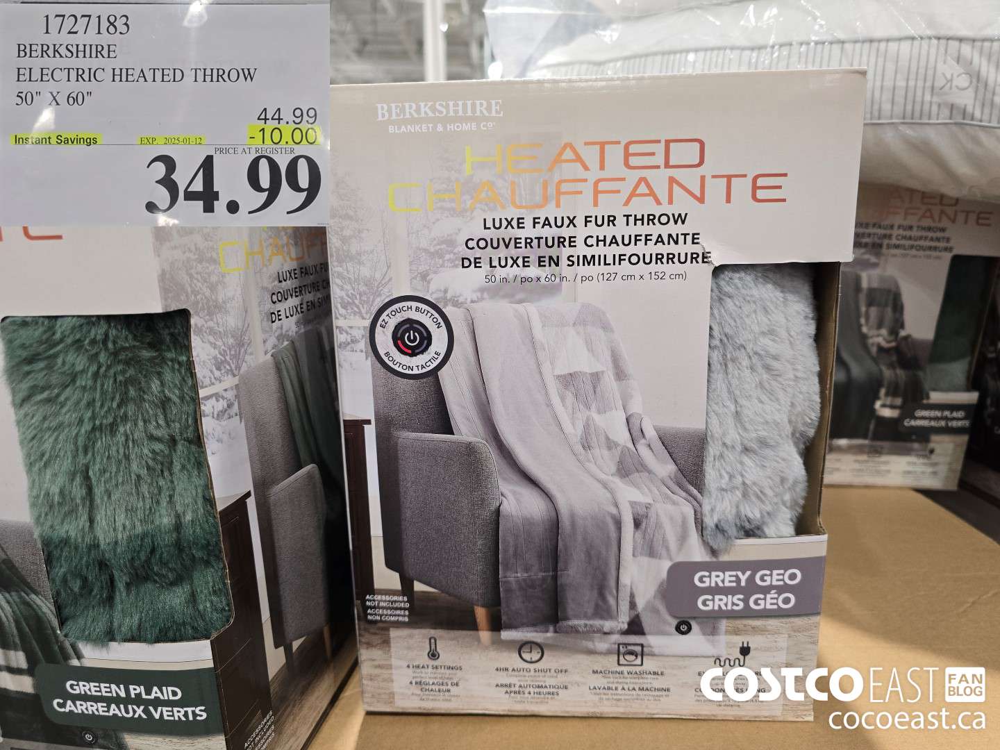 1727183 BERKSHIRE ELECTRIC HEATED THROW 50