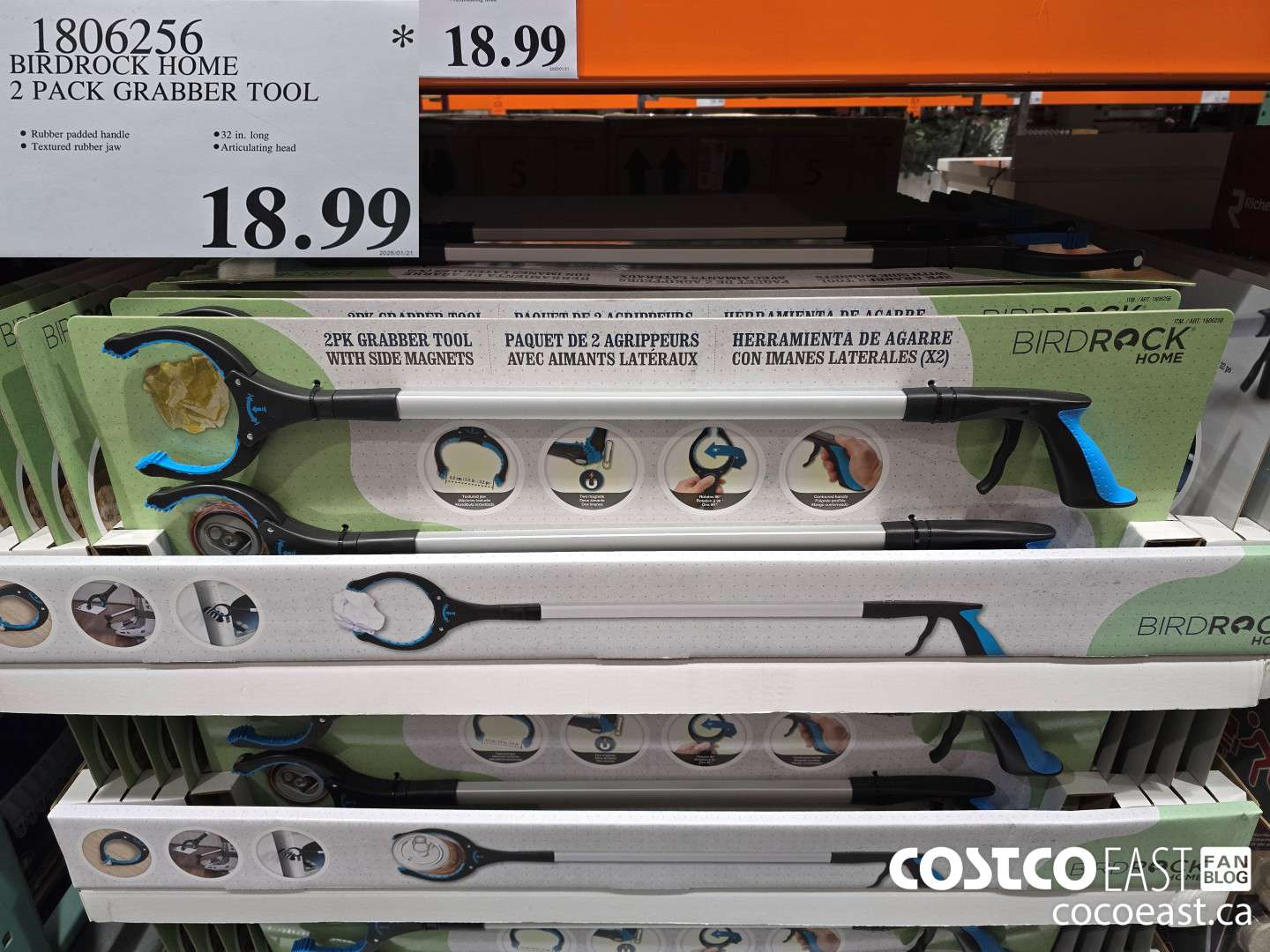 1806256 BIRDROCK HOME 2 PACK GRABBER TOOL $18.99