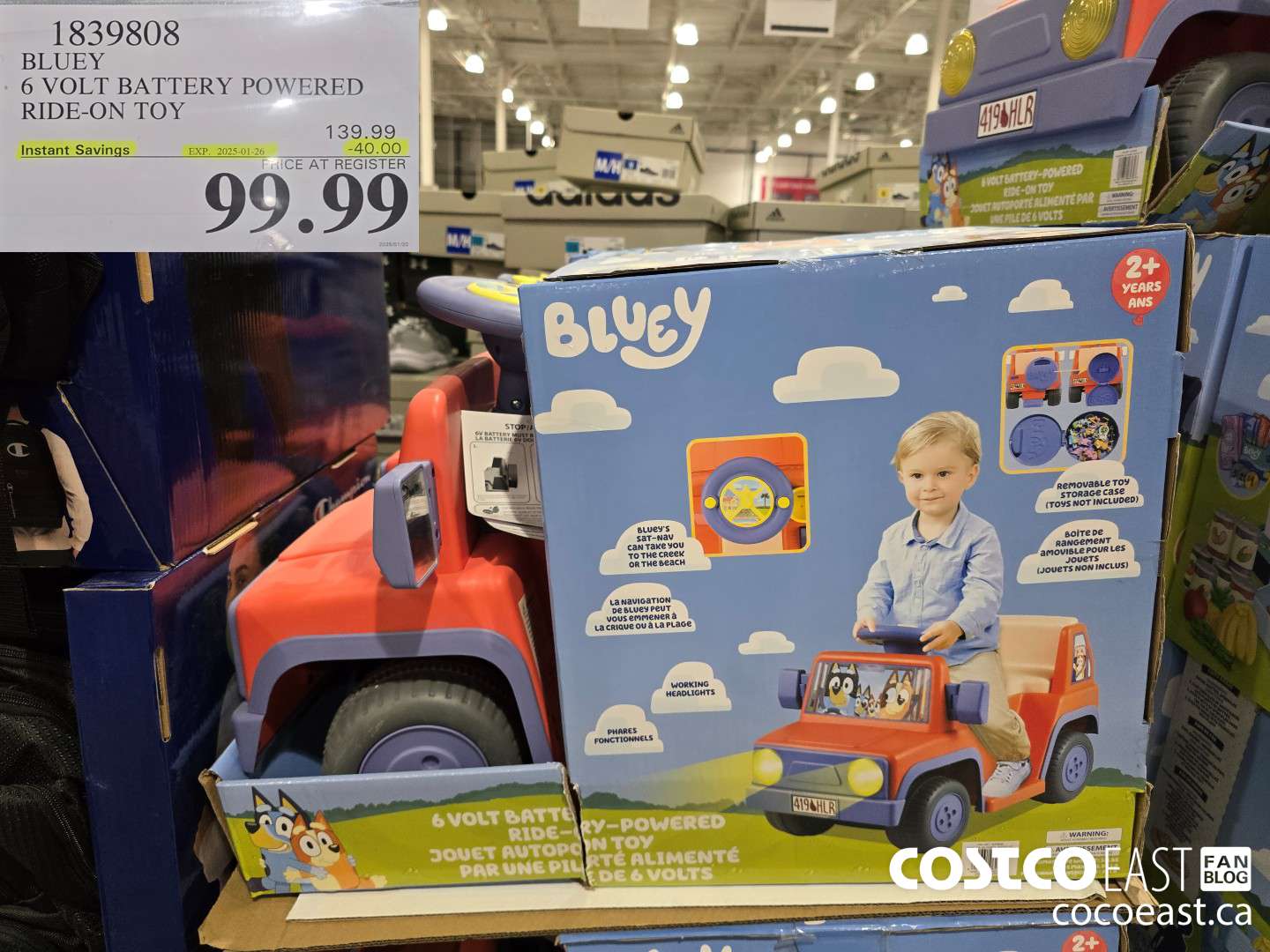 1839808 BLUEY 6 VOLT BATTERY POWERED RIDE-ON TOY ($40.00 INSTANT SAVINGS EXPIRES ON 2025-01-26) $99.99