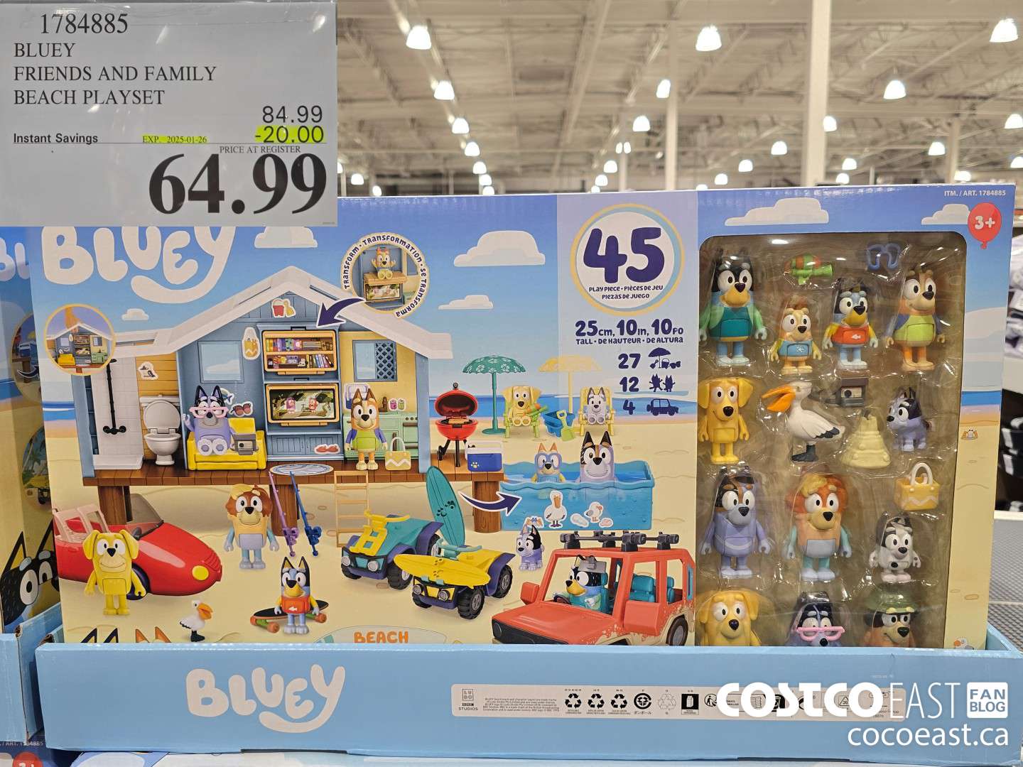 1784885 BLUEY FRIENDS AND FAMILY BEACH PLAYSET ($20.00 INSTANT SAVINGS EXPIRES ON 2025-01-26) $64.99
