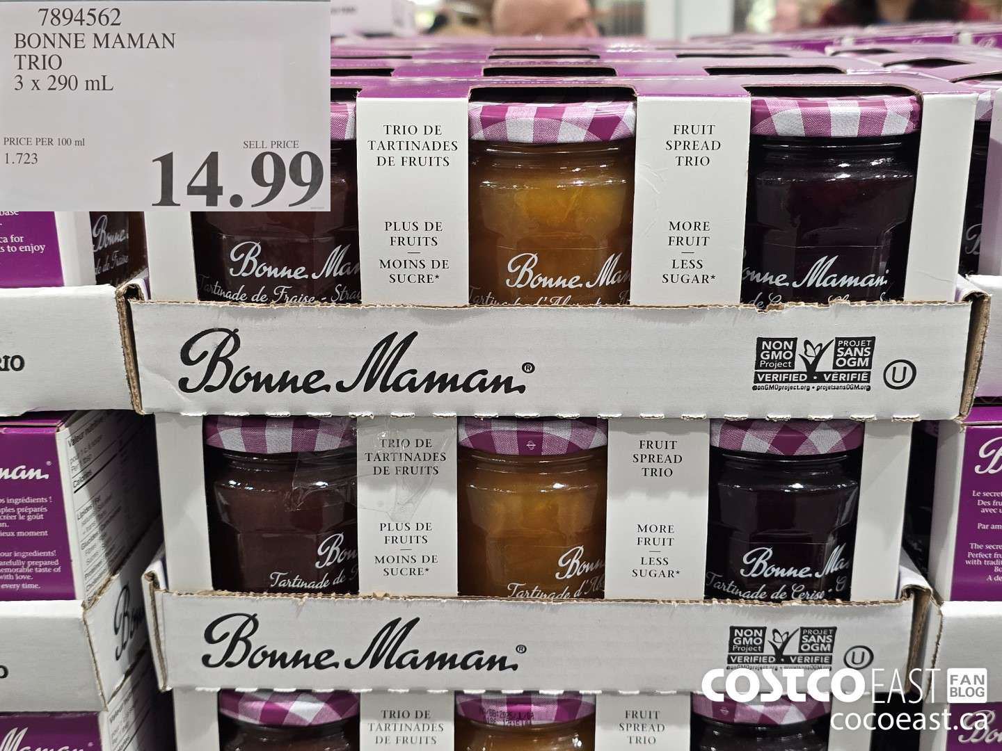 7894562 BONNE MAMAN TRIO 3 x 290 mL $14.99