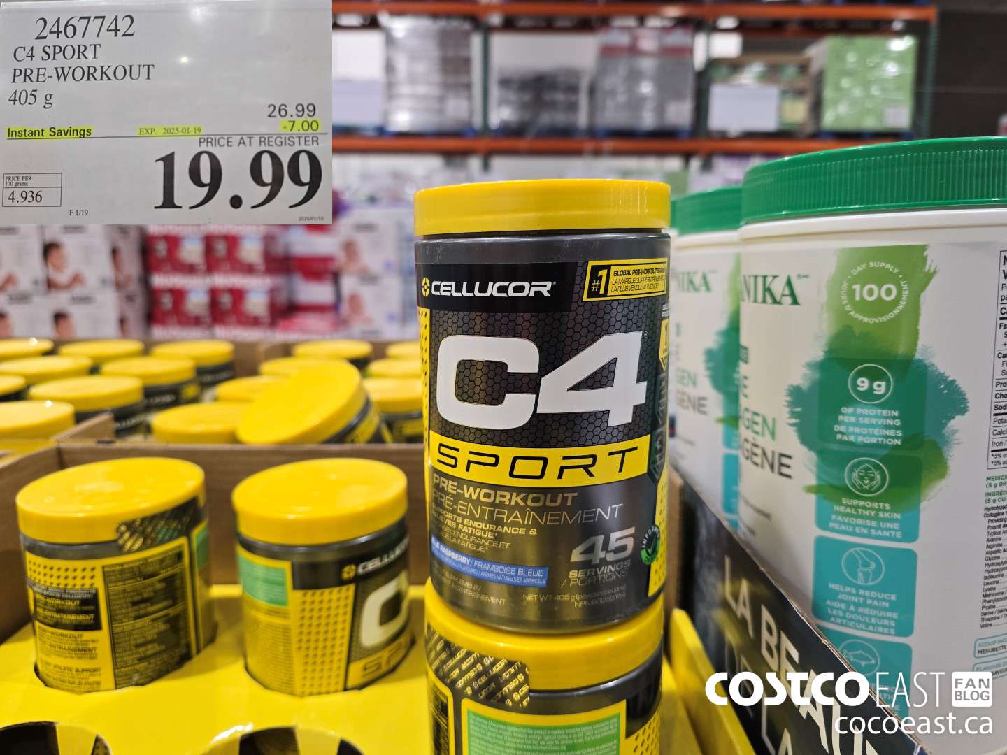 2467742 C4 SPORT PRE-WORKOUT 405 g ($7.00 INSTANT SAVINGS EXPIRES ON 2025-01-19) $19.99