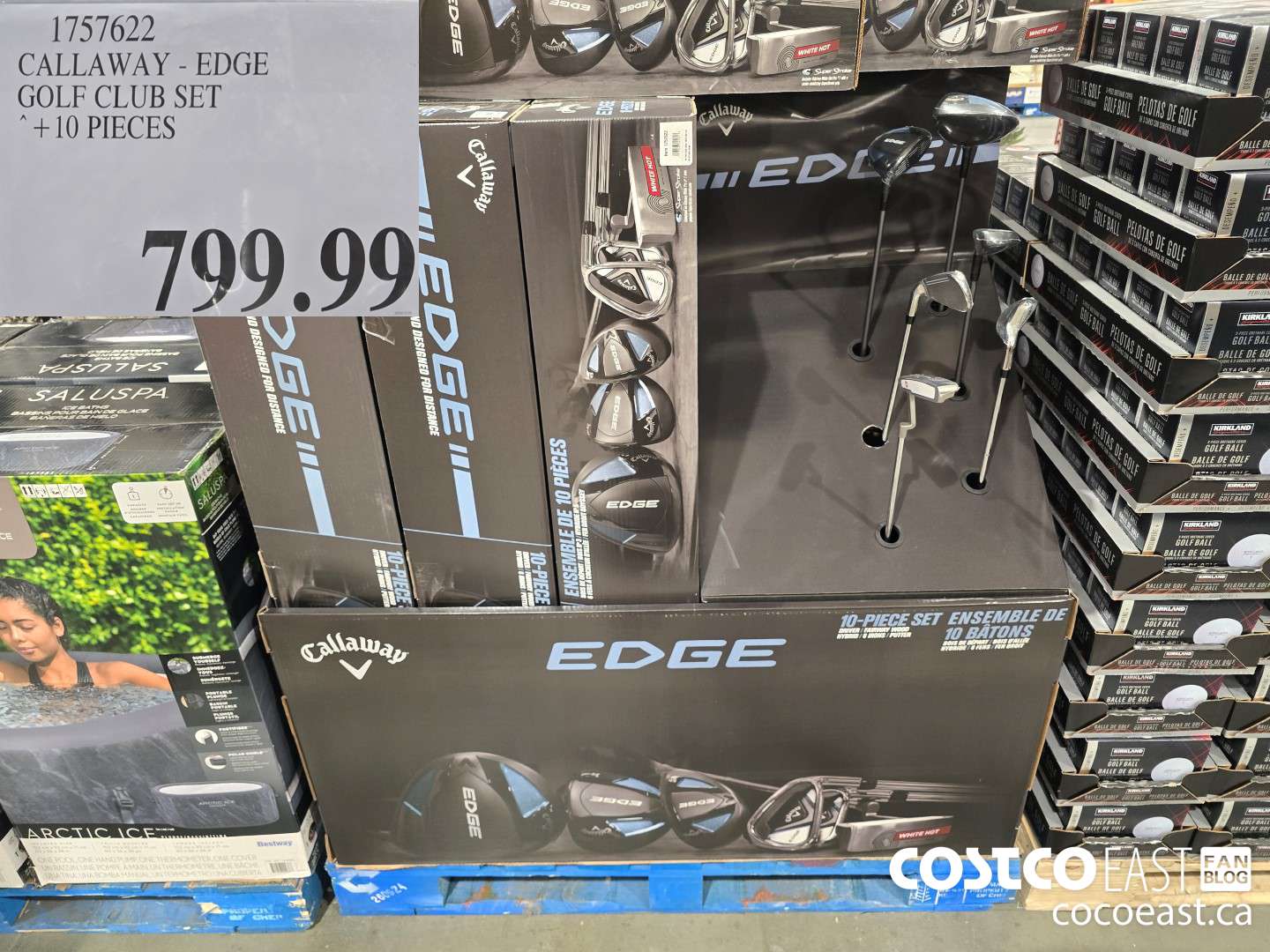 1757622 CALLAWAY- EDGE GOLF CLUB SET +10 PIECE $749.99