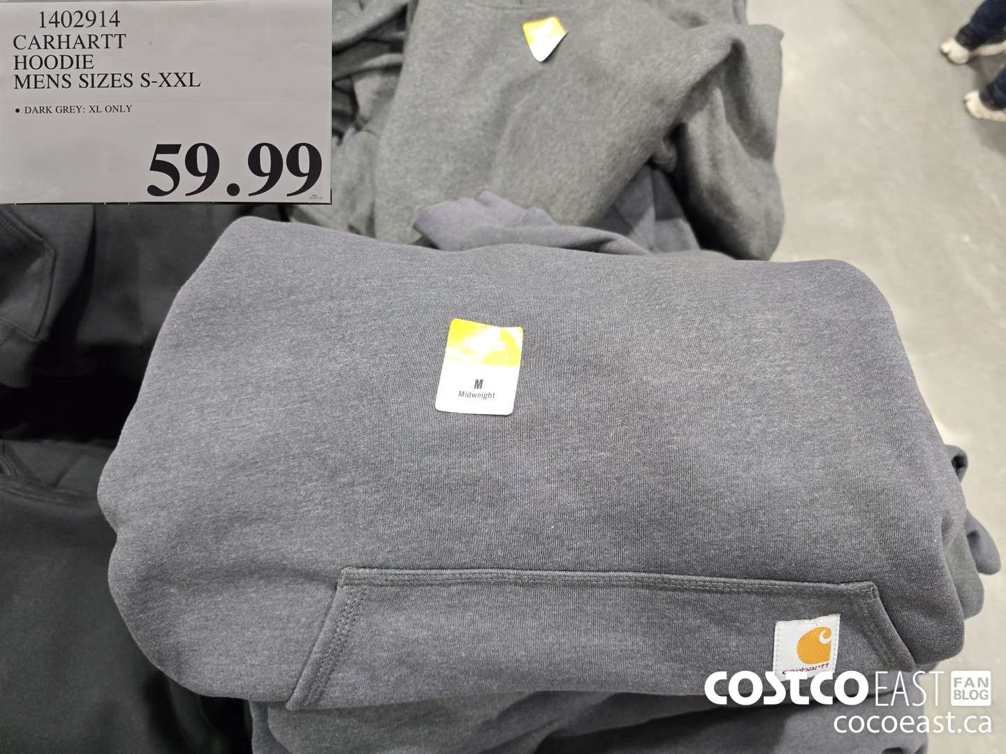 1402914 CARHARTT HOODIE MENS SIZES S-XXL $59.99