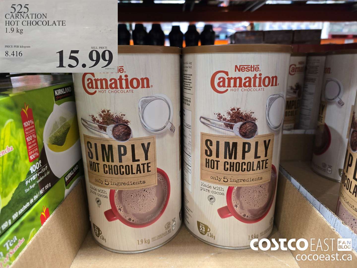 525 CARNATION HOT CHOCOLATE 1.9 KG $15.99