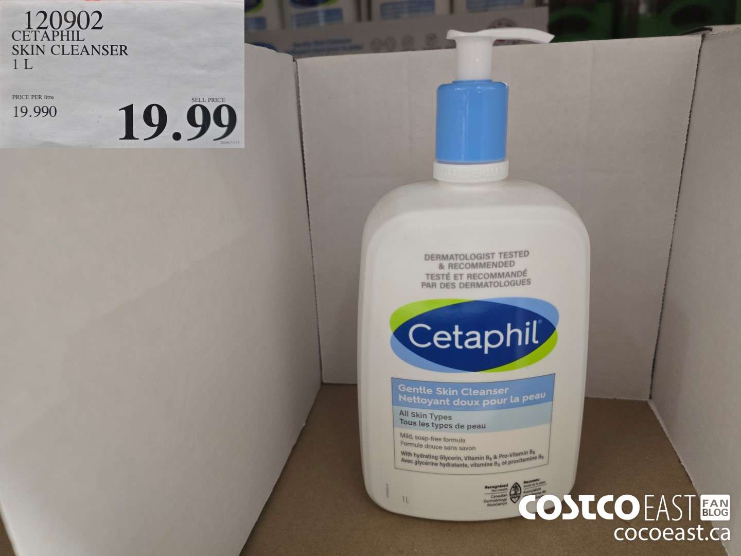 120902 CETAPHIL SKIN CLEANSER 1 L $19.99