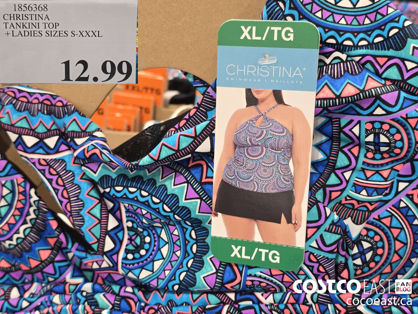 1856368 CHRISTINA TANKINI TOP +LADIES SIZES S-XXXL $12.99