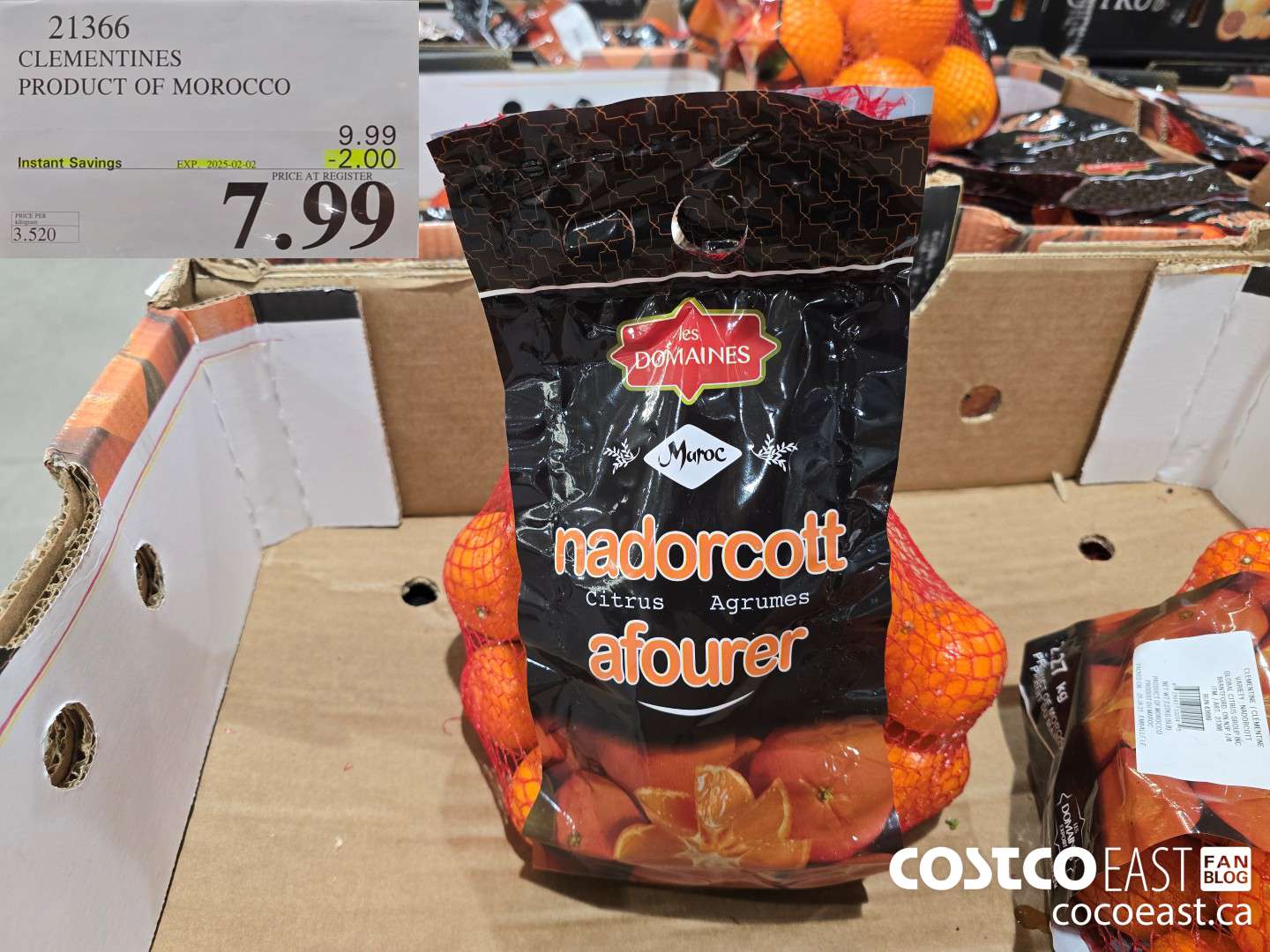 21366 CLEMENTINES PRODUCT OF MOROCCO ($2.00 INSTANT SAVINGS EXPIRES ON 2025-02-02) $7.99