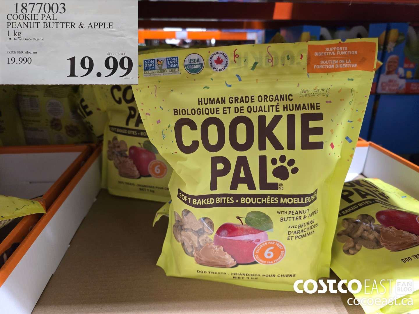 1877003 COOKIE PAL PEANUT BUTTER & APPLE 1k $19.99